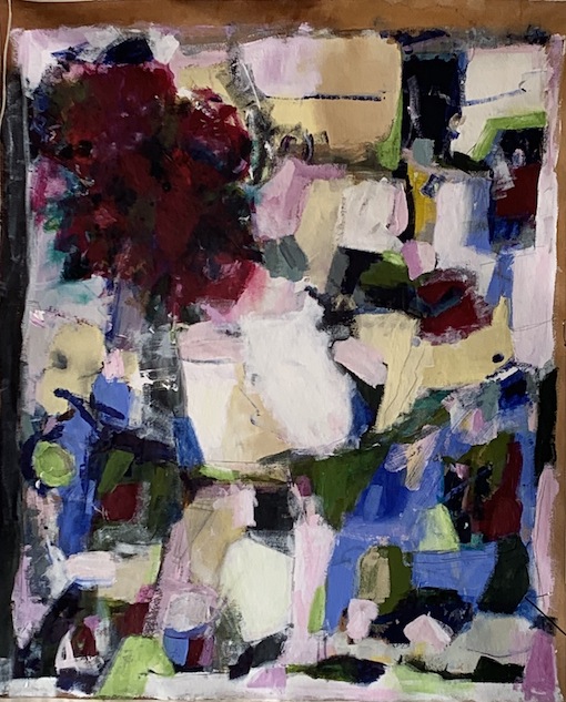 Norah Johnson |Peonies |Mixed Media | McAtamney Gallery and Design Store | Geraldine NZ